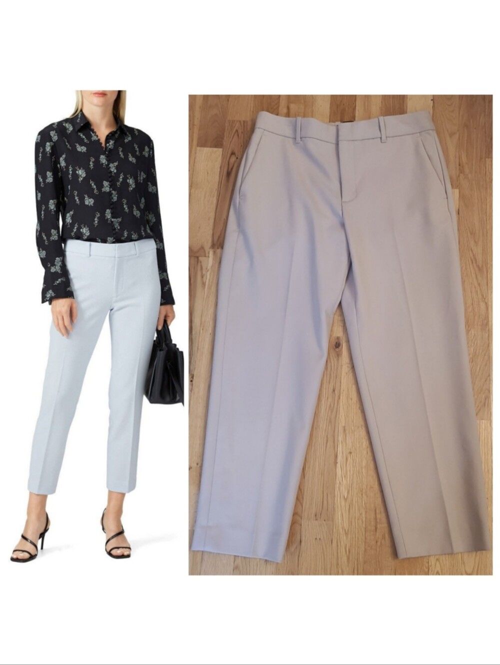 Club Monaco Remi Crepe Pants Size 6 Khaki | Mid-Rise Slim Tailored Dress Pants